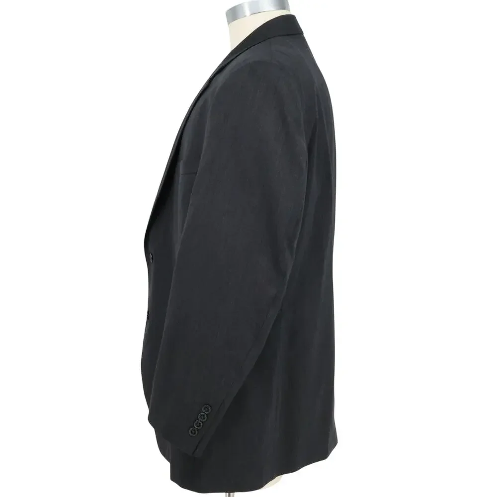 Jos A Bank Sport Coat Mens 48R Signature Charcoal Gray Wool Jacket Lined Career